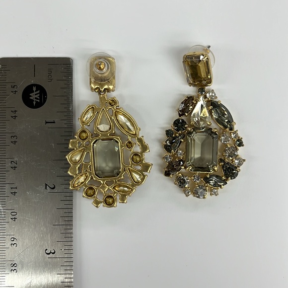 J.Crew pendant crystal earrings. - Picture 3 of 4
